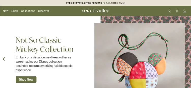 Screenshot Vera Bradley Designs