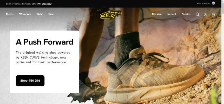 Screenshot KEEN Footwear