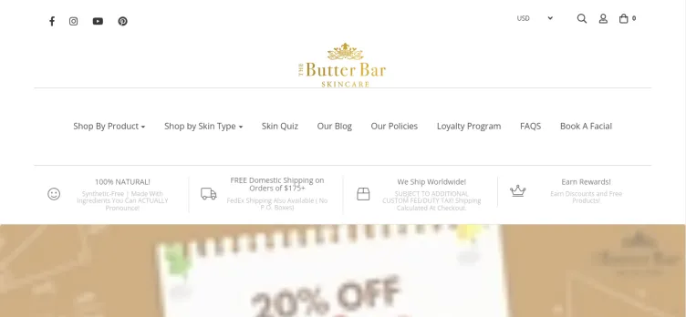 Screenshot The Butter Bar Skincare