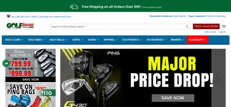 Screenshot Golf Discount