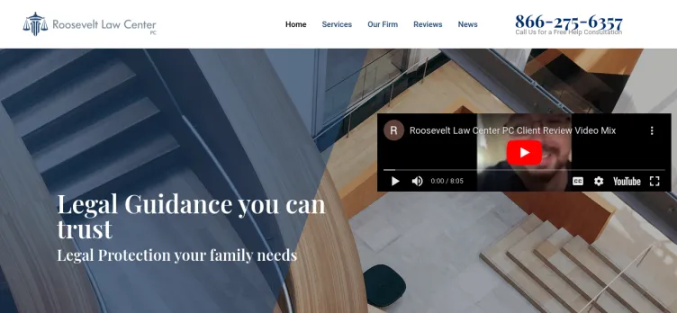 Screenshot Roosevelt Law Center