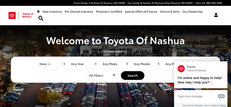 Screenshot Toyota of Nashua