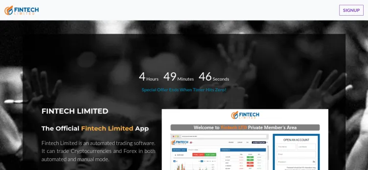 Screenshot Fintech-limited