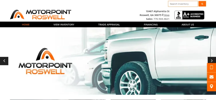 Screenshot Motorpoint Roswell