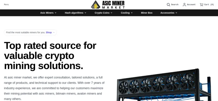 Screenshot AsicMinerMarket