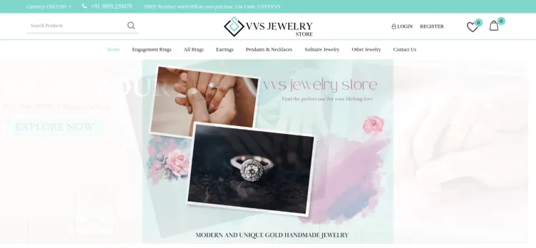 Screenshot VVS Jewelry Store