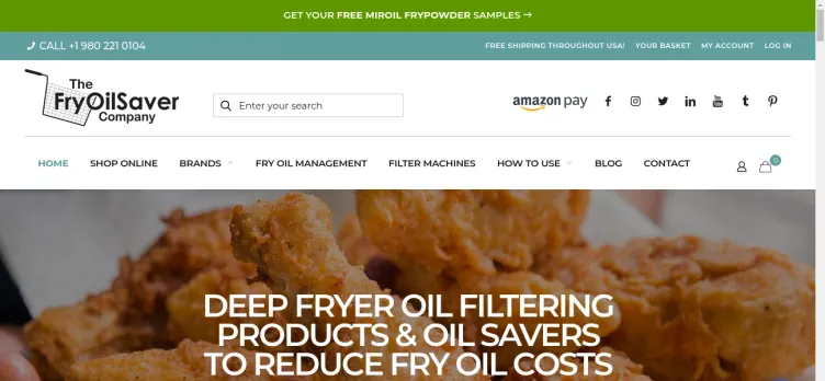 Screenshot The FryOilSaver Company