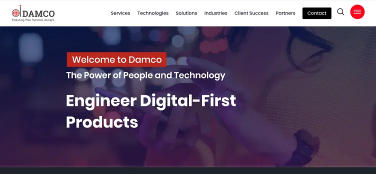 Screenshot Damco Solutions