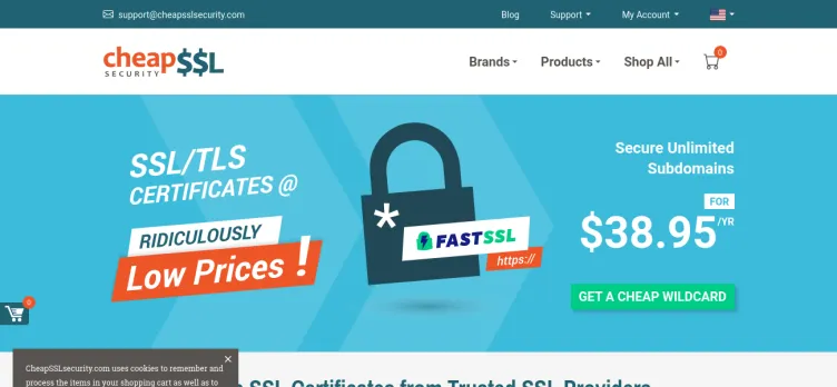 Screenshot Cheap SSL Security