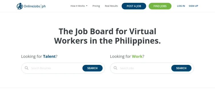 Screenshot OnlineJobs.ph