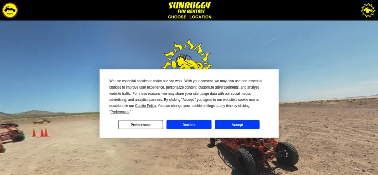 Screenshot Sun Buggy Fun Rentals