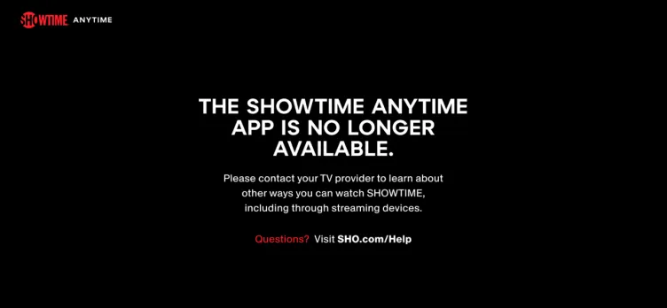 Screenshot Showtime Anytime