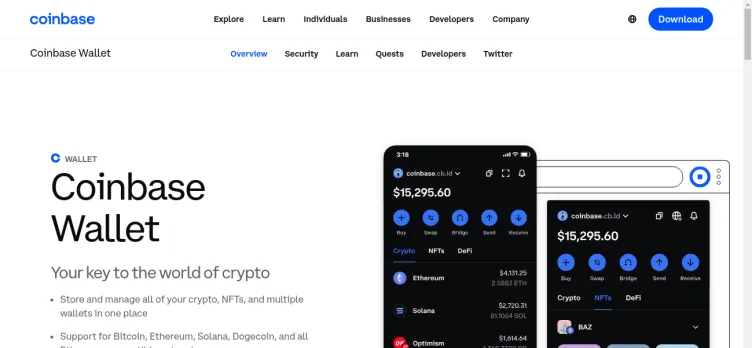 Screenshot Coinbase Wallet