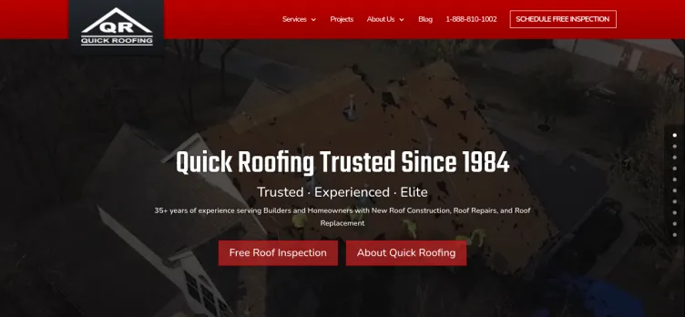 Screenshot Quick Roofing