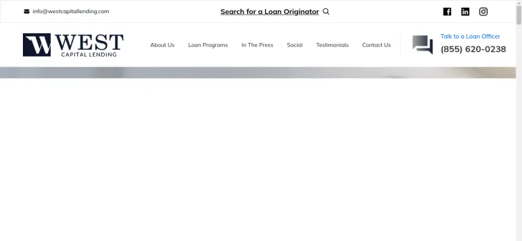 Screenshot West Capital Lending