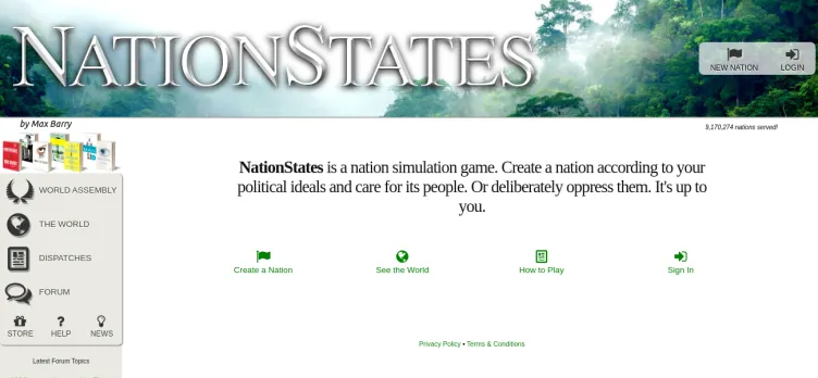 Screenshot NationStates