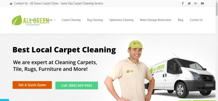 Screenshot All Green Carpet Clean