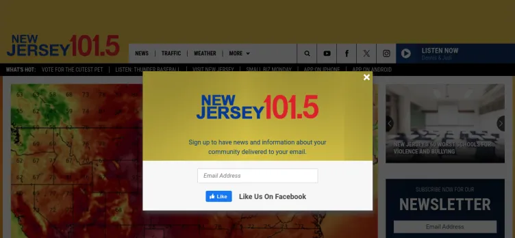 Screenshot New Jersey 101.5