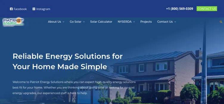 Screenshot Patriot Energy Solutions