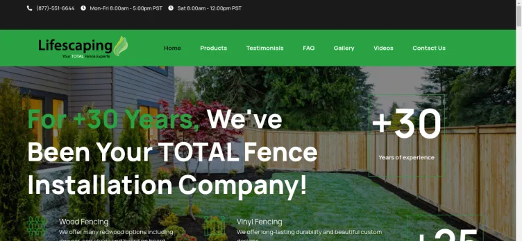 Screenshot Lifescaping Fence