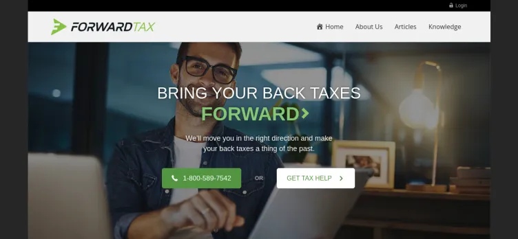 Screenshot Forward Tax