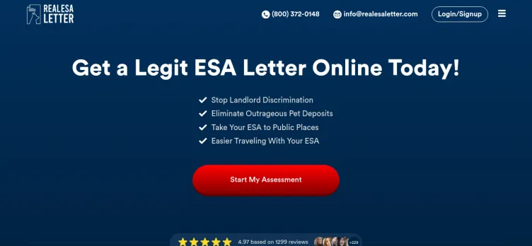 Screenshot Real ESA Letter