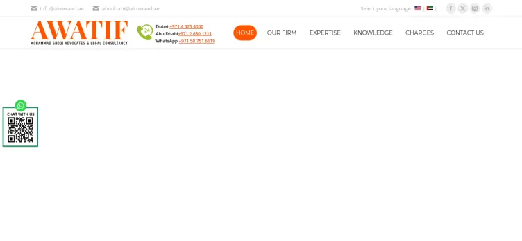 Screenshot Al Rowaad Advocates & Legal Consultants