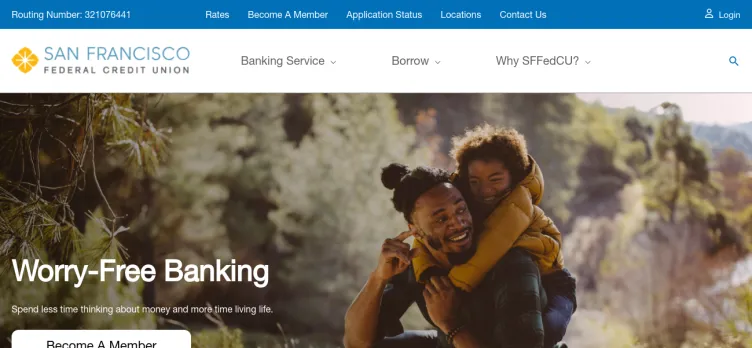 Screenshot San Francisco Federal Credit Union