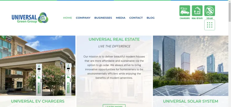 Screenshot Universal Green Group