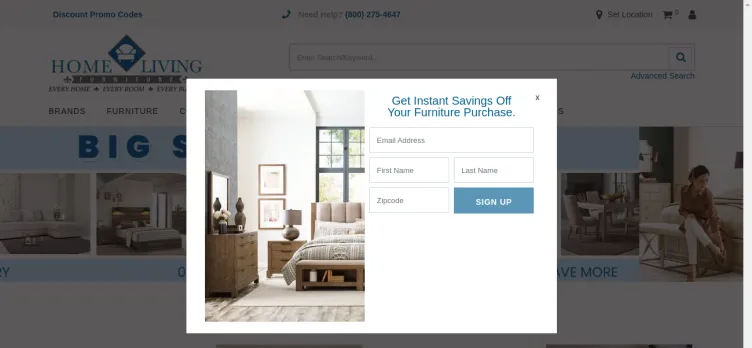 Screenshot Home Living Furniture