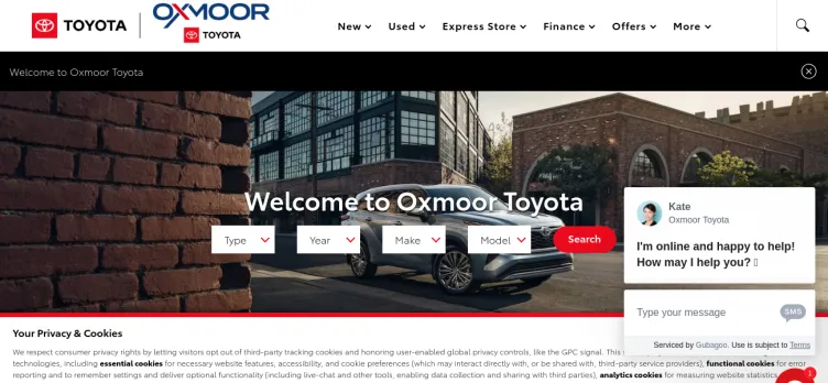 Screenshot Oxmoor Toyota