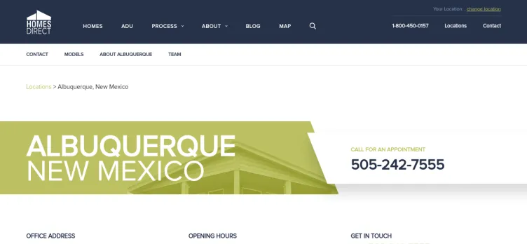 Screenshot Homes Direct of Albuquerque