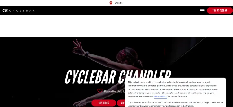 Screenshot CycleBar Chandler