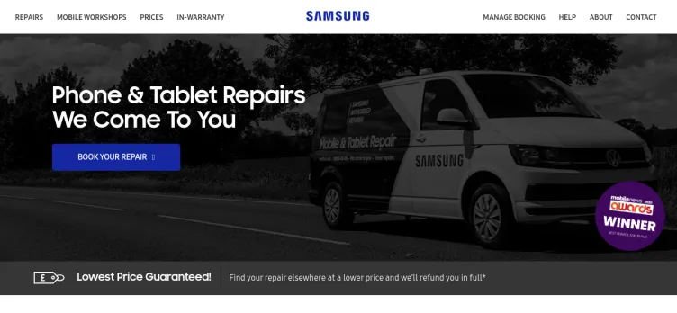 Screenshot Samsung Repair