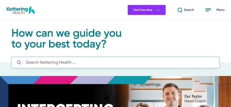 Screenshot Kettering Health