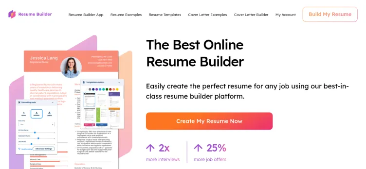 Screenshot Resume Builder