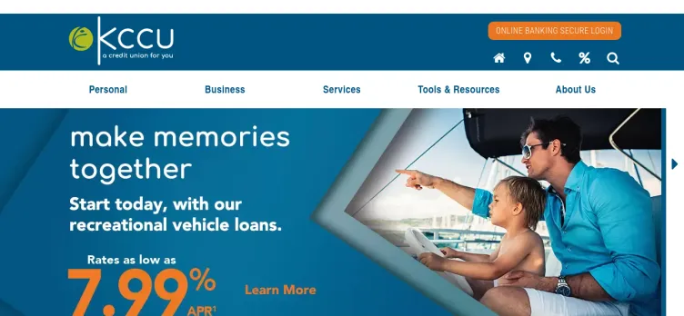 Screenshot Kellogg Community Credit Union