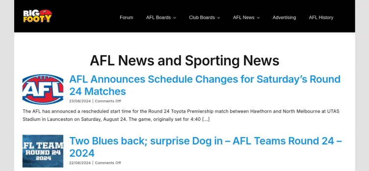 Screenshot Bigfooty