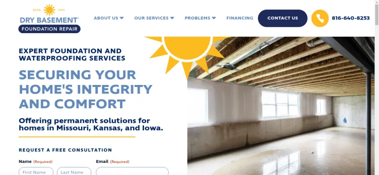 Screenshot Dry Basement Foundation Repair