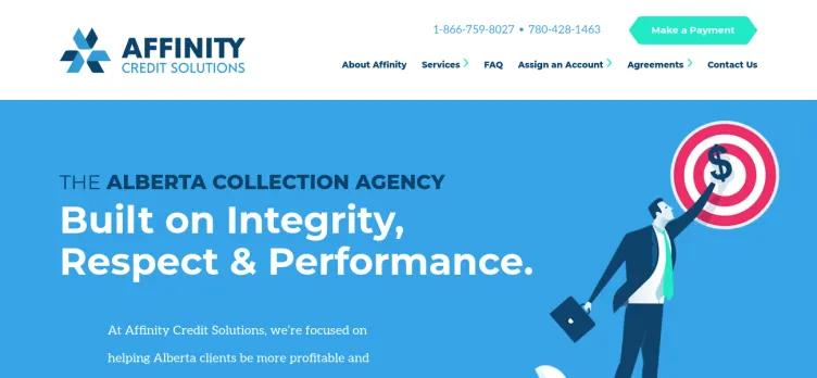 Screenshot Affinity Credit Solutions