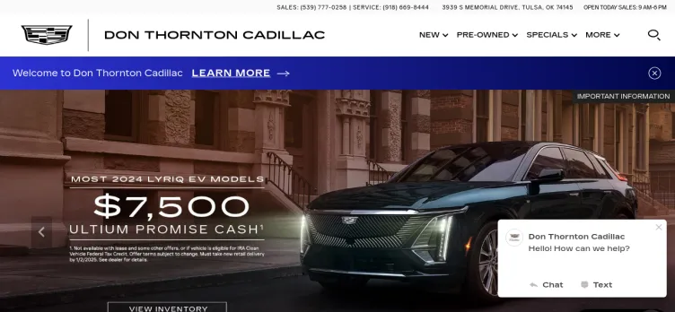 Screenshot Don Thornton Cadillac