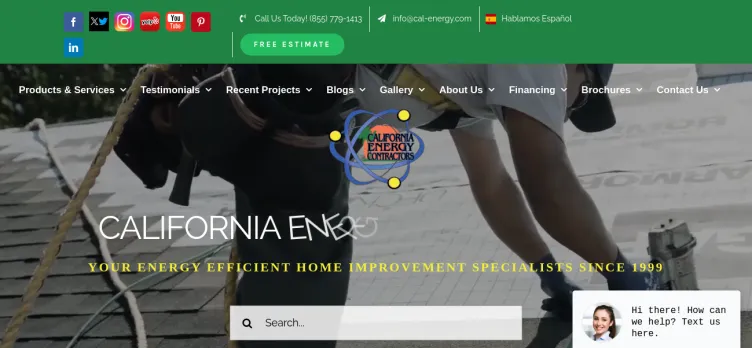 Screenshot California Energy Contractors