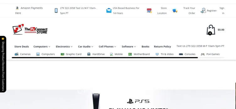 Screenshot The PC Connect Store