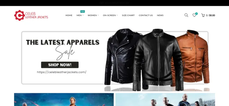 Screenshot Celeb Leather Jackets