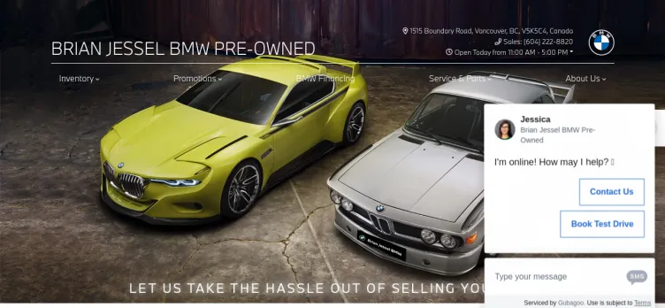 Screenshot Brian Jessel BMW Pre-owned