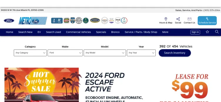 Screenshot Metro Ford