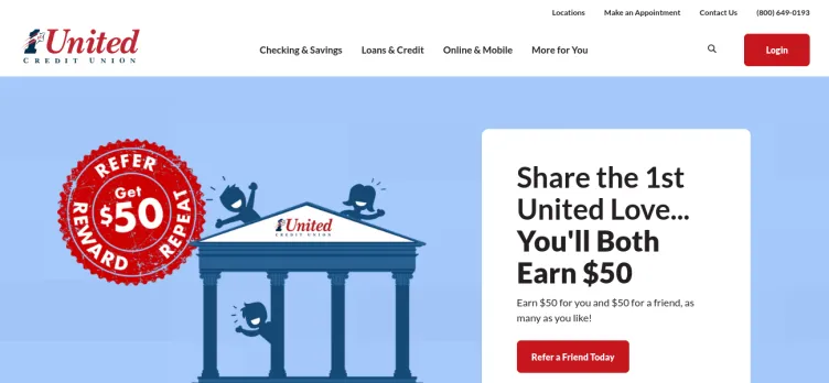 Screenshot 1st United Credit Union