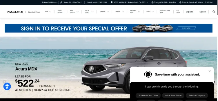 Screenshot Family Motors Acura