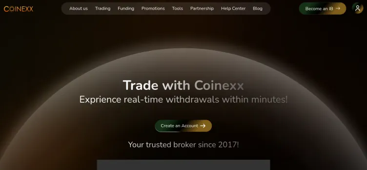 Screenshot Coinexx