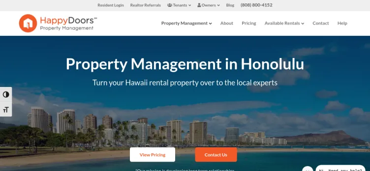 Screenshot Happy Doors Property Management